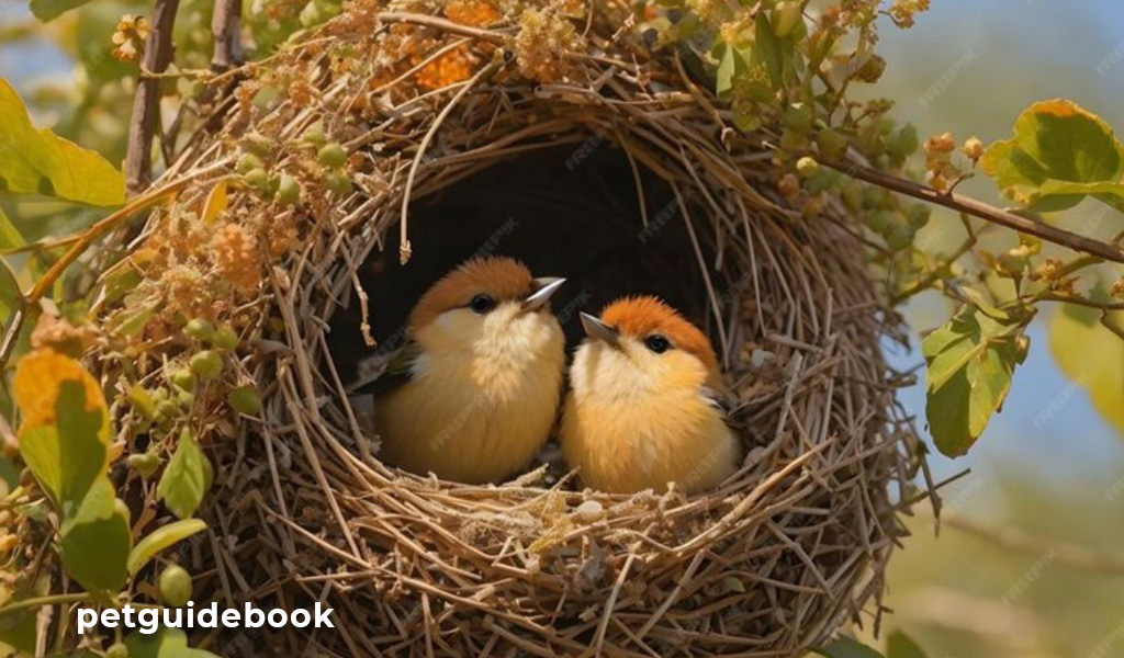 beautiful love Bird nests