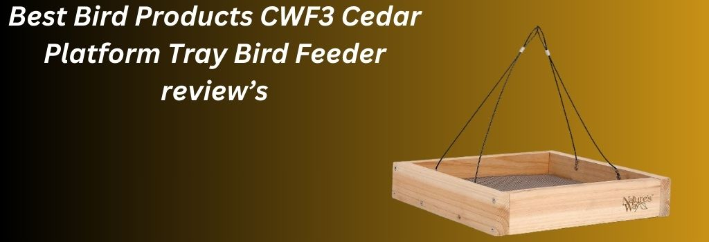 Cedar Platform Tray Bird Feeder
