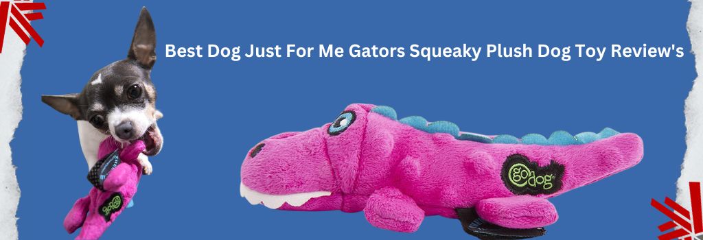 Gators Squeaky Plush Dog Toy